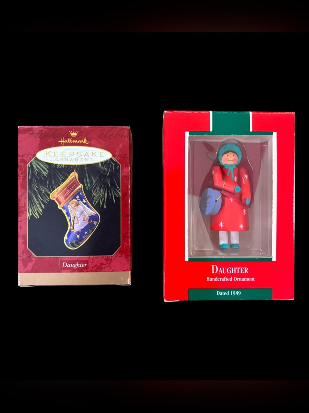 Hallmark Set of Daughter Ornaments